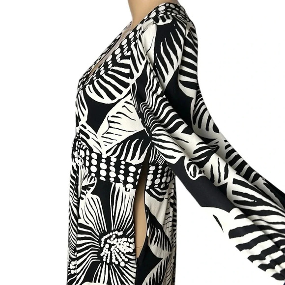 Nine West babydoll dress,women size 10.Peasant sleeve,polka dots,floral,boho,EC - Picture 3 of 16